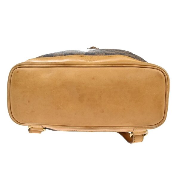 LOUIS VUITTON Logo Arlequin Backpack Bag Damier Ebene Brown N99038 23YH405 - Picture 5 of 15